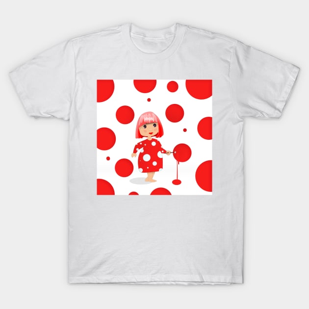 Yayoi Kusama Polka Dots T-Shirt by Le petit fennec